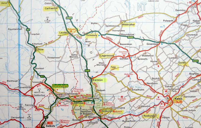 Burrell area map
