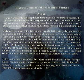 Stow plaque