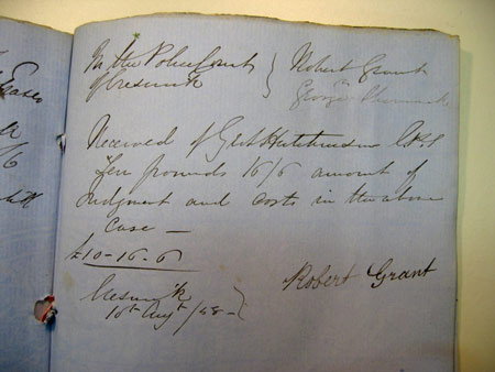 receipt 1858